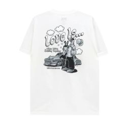 DGK T-SHIRT ディージーケー Tシャツ LOVE IS ... WHITE スケートボード スケボー 