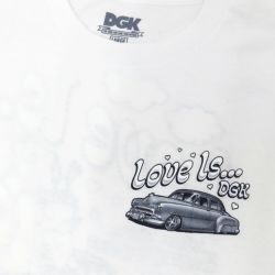 DGK T-SHIRT ディージーケー Tシャツ LOVE IS ... WHITE スケートボード スケボー 2