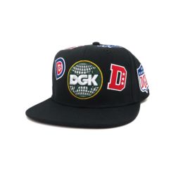  DGK CAP ディージーケー キャップ LEAGUE SNAPBACK BLACK スケートボード スケボー 