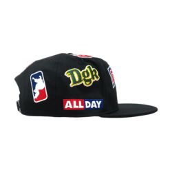  DGK CAP ディージーケー キャップ LEAGUE SNAPBACK BLACK スケートボード スケボー 2