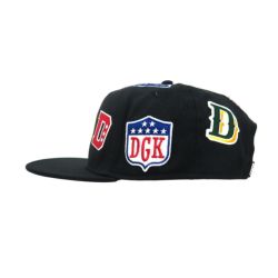  DGK CAP ディージーケー キャップ LEAGUE SNAPBACK BLACK スケートボード スケボー 3