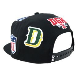  DGK CAP ディージーケー キャップ LEAGUE SNAPBACK BLACK スケートボード スケボー 4