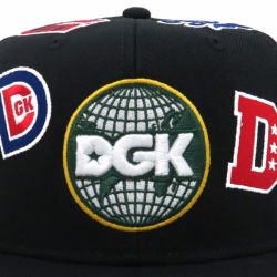  DGK CAP ディージーケー キャップ LEAGUE SNAPBACK BLACK スケートボード スケボー 7