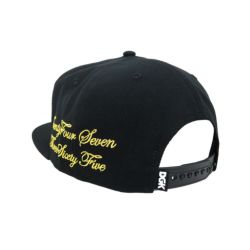 DGK CAP ディージーケー キャップ DGK STATEMENT SNAPBACK BLACK スケートボード スケボー 4