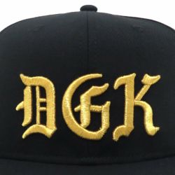 DGK CAP ディージーケー キャップ DGK STATEMENT SNAPBACK BLACK スケートボード スケボー 6