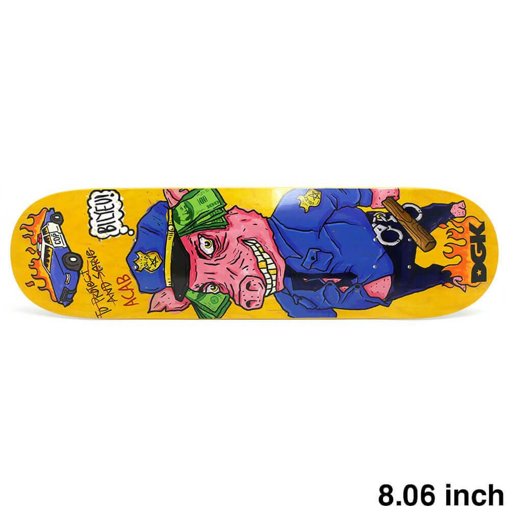 DGK DECK ディージーケー デッキ KEVIN BILYEU PROTECT AND SERVE 8.06 スケートボード スケボー