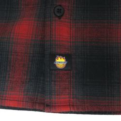 DICKIES SKATEBOARDING LONG SLEEVE ディッキーズ スケートボーディング 長袖シャツ DICKIES X SPITFIRE FLANNEL RED スケートボード スケボー 3