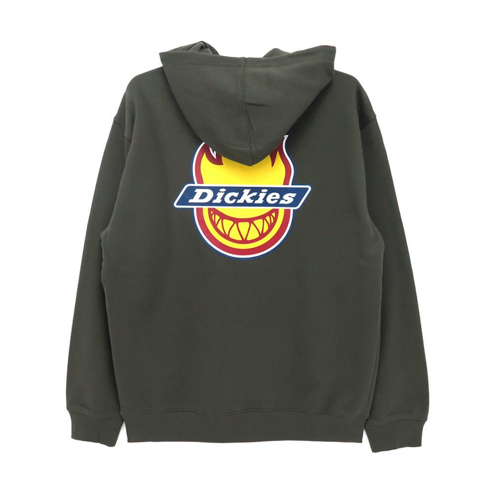 DICKIES SKATEBOARDING HOOD ディッキーズスケートボーディング パーカー DICKIES X SPITFIRE OLIVE GREEN スケートボード スケボー 