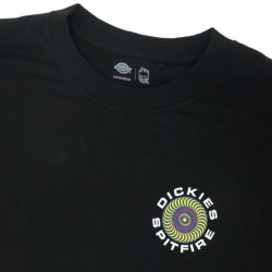 DICKIES SKATEBOARDING T-SHIRT ディッキーズ スケートボーディング Tシャツ DICKIES X SPITFIRE GRAPHIC BLACK スケートボード スケボー 2