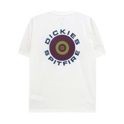 DICKIES SKATEBOARDING T-SHIRT ディッキーズ スケートボーディング Tシャツ DICKIES X SPITFIRE GRAPHIC WHITE スケートボード スケボー 