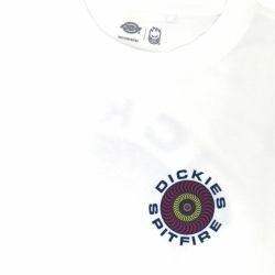 DICKIES SKATEBOARDING T-SHIRT ディッキーズ スケートボーディング Tシャツ DICKIES X SPITFIRE GRAPHIC WHITE スケートボード スケボー 2