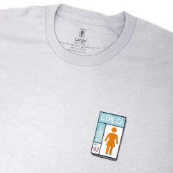 GIRL T-SHIRT ガール Tシャツ GRIDBOX SILVER スケートボード スケボー 1