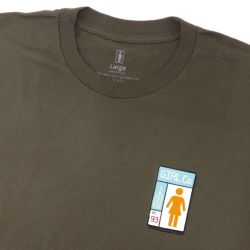 GIRL T-SHIRT ガール Tシャツ GRIDBOX OLIVE スケートボード スケボー 1