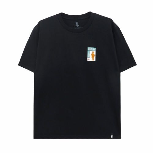 GIRL T-SHIRT ガール Tシャツ GRIDBOX BLACK スケートボード スケボー 