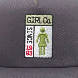 GIRL CAP ガール キャップ GRIDBOX 5 PANEL SNAPBACK GREY スケートボード スケボー 4