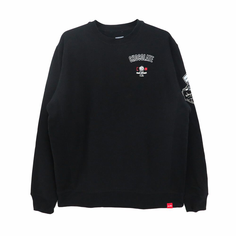 CHOCOLATE CREW SWEAT チョコレート トレーナー CHAMPIONSHIP HEAVY BLACK スケートボード スケボー 