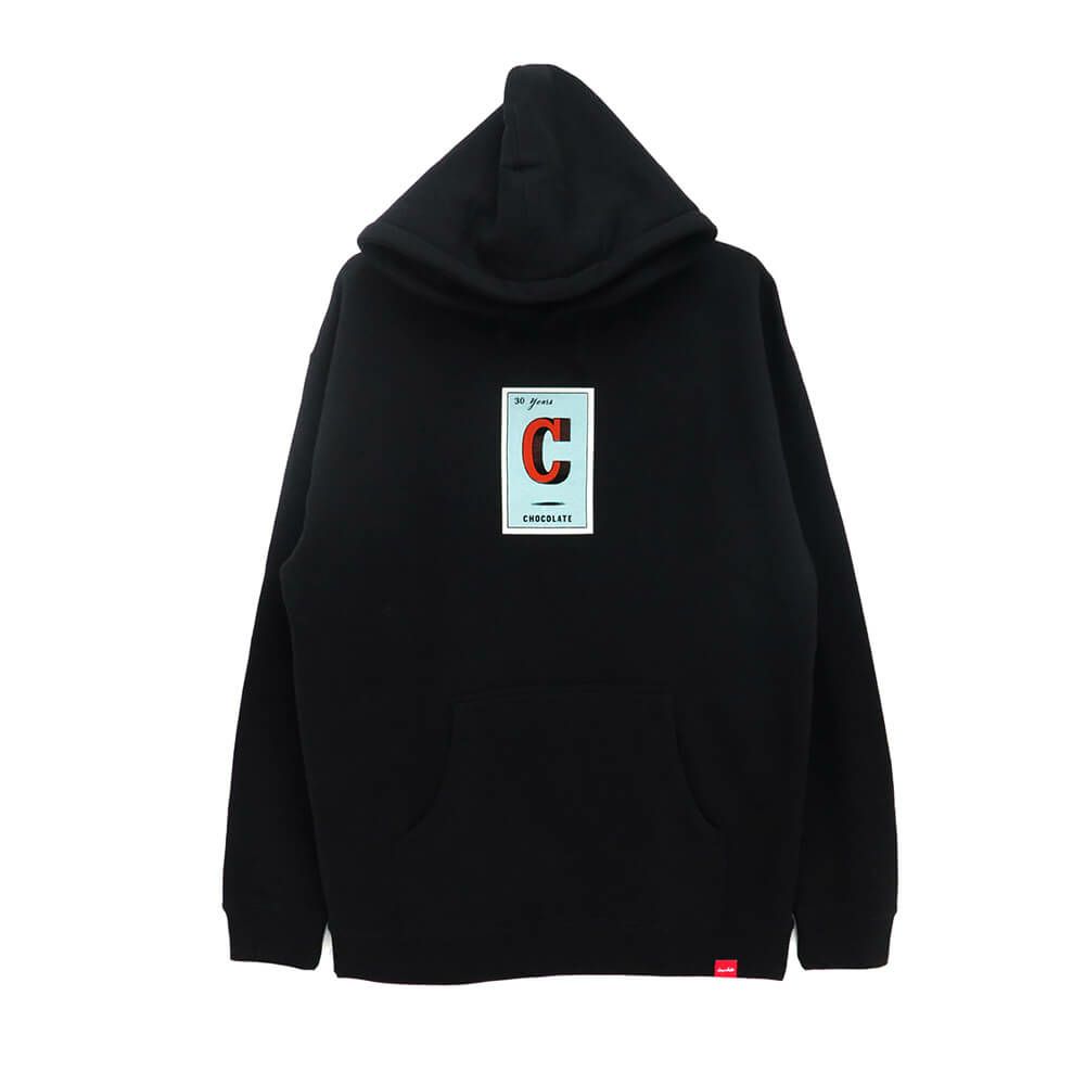 CHOCOLATE HOOD チョコレート パーカー LOTERIA "C" PULLOVER BLACK スケートボード スケボー 