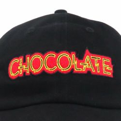 CHOCOLATE CAP チョコレート キャップ PARLIAMENT 6 PANEL STRAPBACK BLACK スケートボード スケボー 4