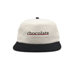 CHOCOLATE CAP チョコレート キャップ BAR 5 PANEL SNAPBACK CREAM/BLACK スケートボード スケボー 1