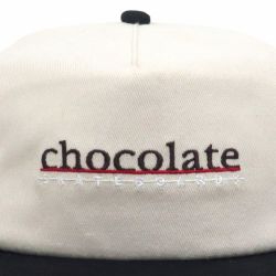 CHOCOLATE CAP チョコレート キャップ BAR 5 PANEL SNAPBACK CREAM/BLACK スケートボード スケボー 4