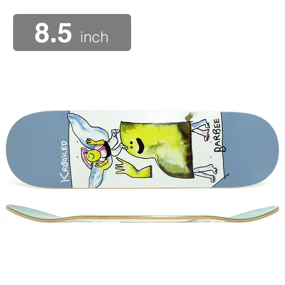 KROOKED DECK クルキッド デッキ RAY BARBEE WATERCOLOR ANGEL 8.5 スケートボード スケボー