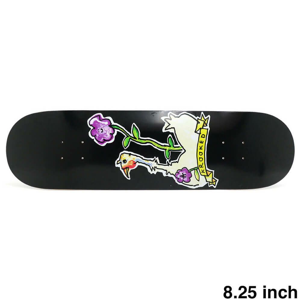 KROOKED DECK クルキッド デッキ TEAM BELLE BLACK 8.25 スケートボード スケボー