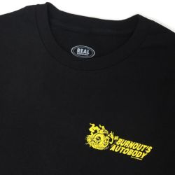 REAL T-SHIRT リアル Tシャツ AUTOBODY BLACK スケートボード スケボー 2