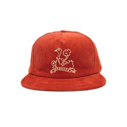  KROOKED CAP クルキッド キャップ BELLE CORDUROY SNAPBACK RUST スケートボード スケボー 1