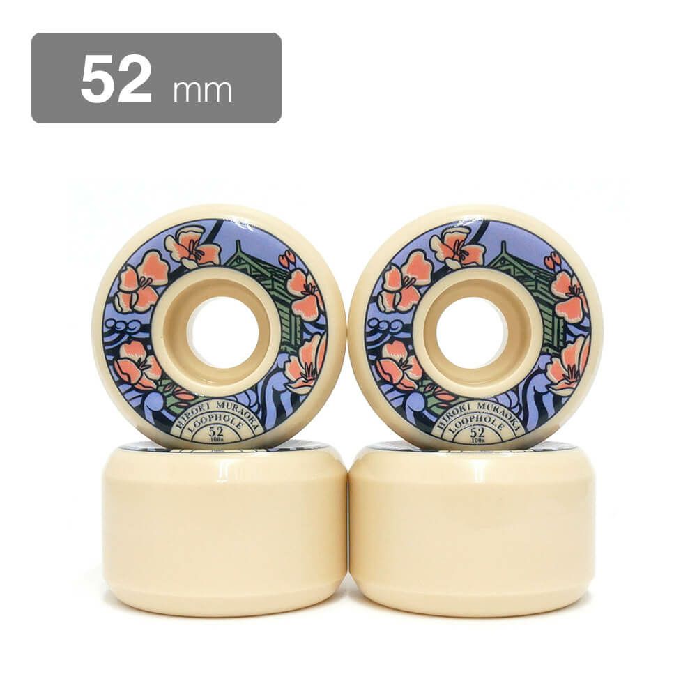 LOOP HOLE WHEEL ループホール ウィール HIROKI MURAOKA SR SHAPE 52mm スケートボード スケボー