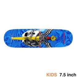 POWELL PERALTA DECK パウエルペラルタ デッキ（子供用） TEAM SKULL & SWORD BLUE 7.5 スケートボード スケボー