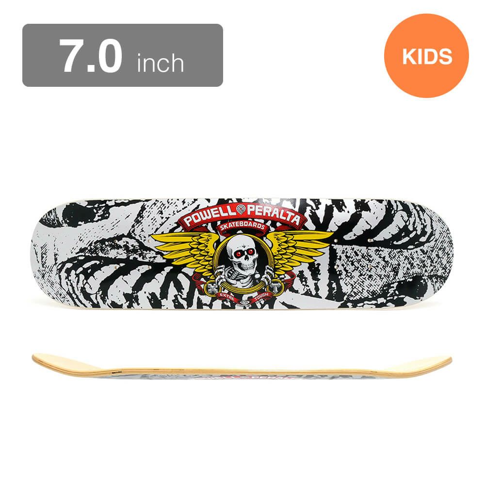 POWELL PERALTA DECK パウエルペラルタ デッキ（子供用） TEAM WINGED RIPPER BLACK/SILVER 7.0 スケートボード スケボー