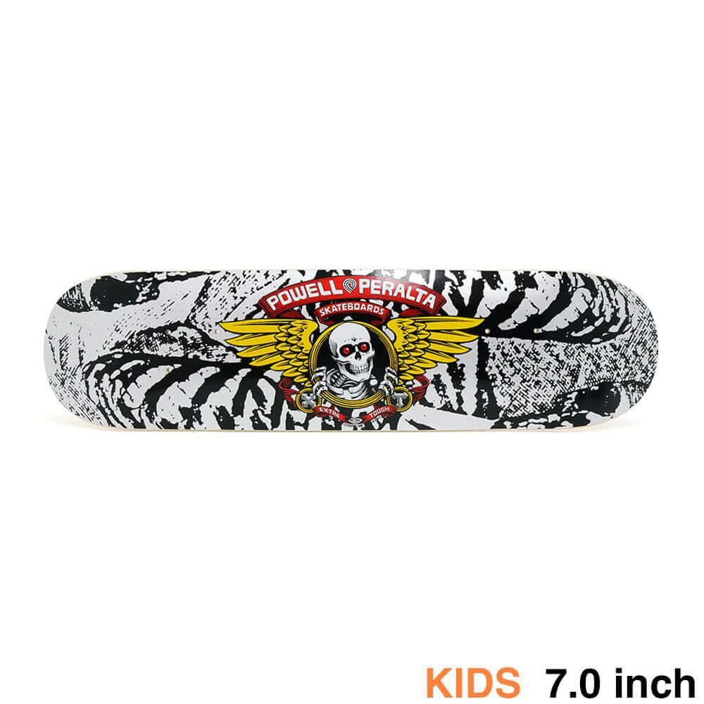 POWELL PERALTA DECK パウエルペラルタ デッキ（子供用） TEAM WINGED RIPPER BLACK/SILVER 7.0 スケートボード スケボー