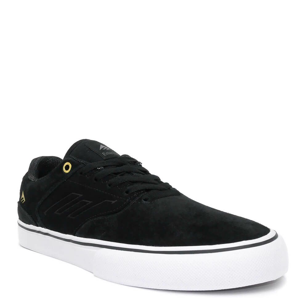 EMERICA SHOES エメリカ シューズ スニーカー LOW VULC BLACK/GOLD/WHITE スケートボード スケボー