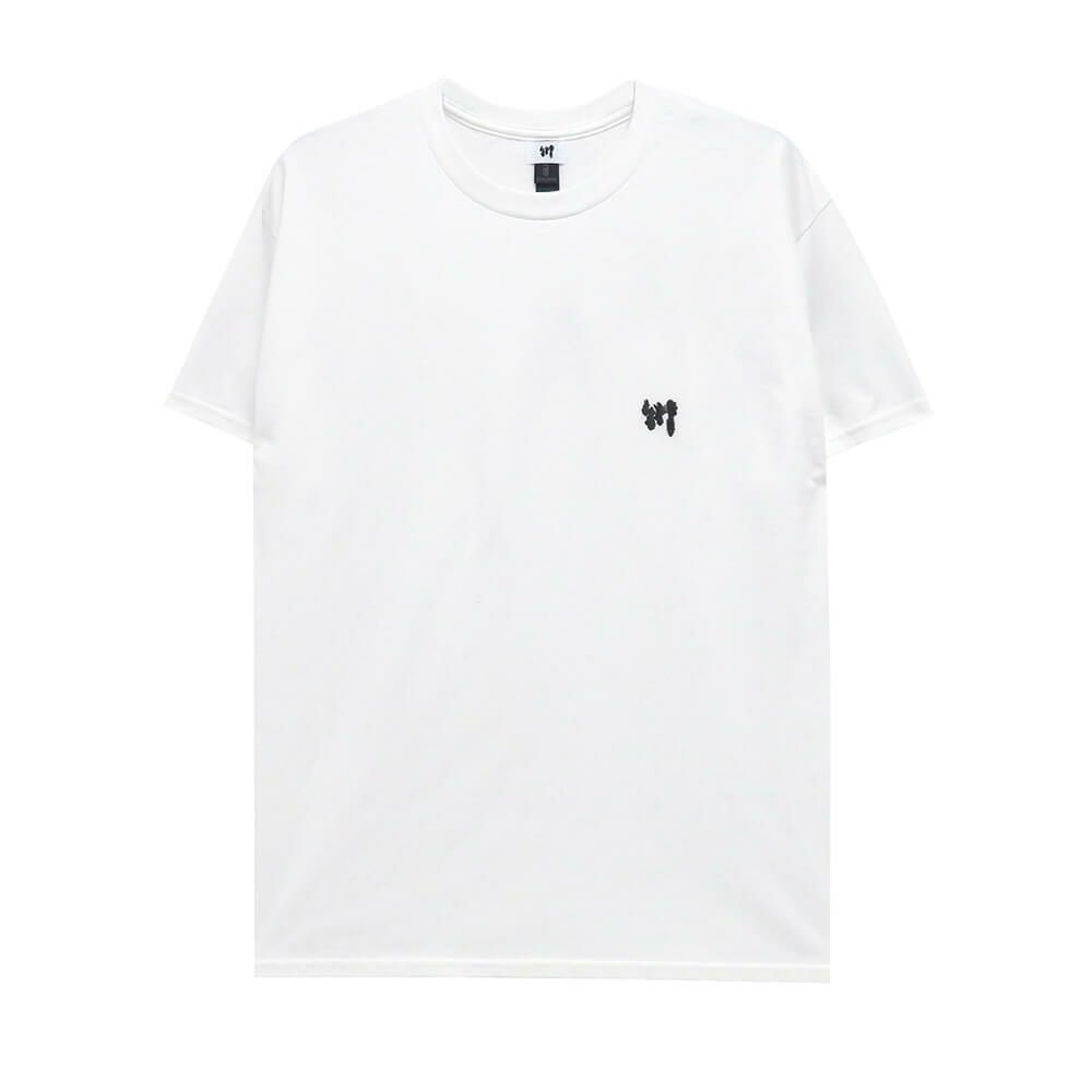 KAWA T-SHIRT 川 Tシャツ 川 LOGO 1POINT WHITE/GREY スケートボード スケボー 