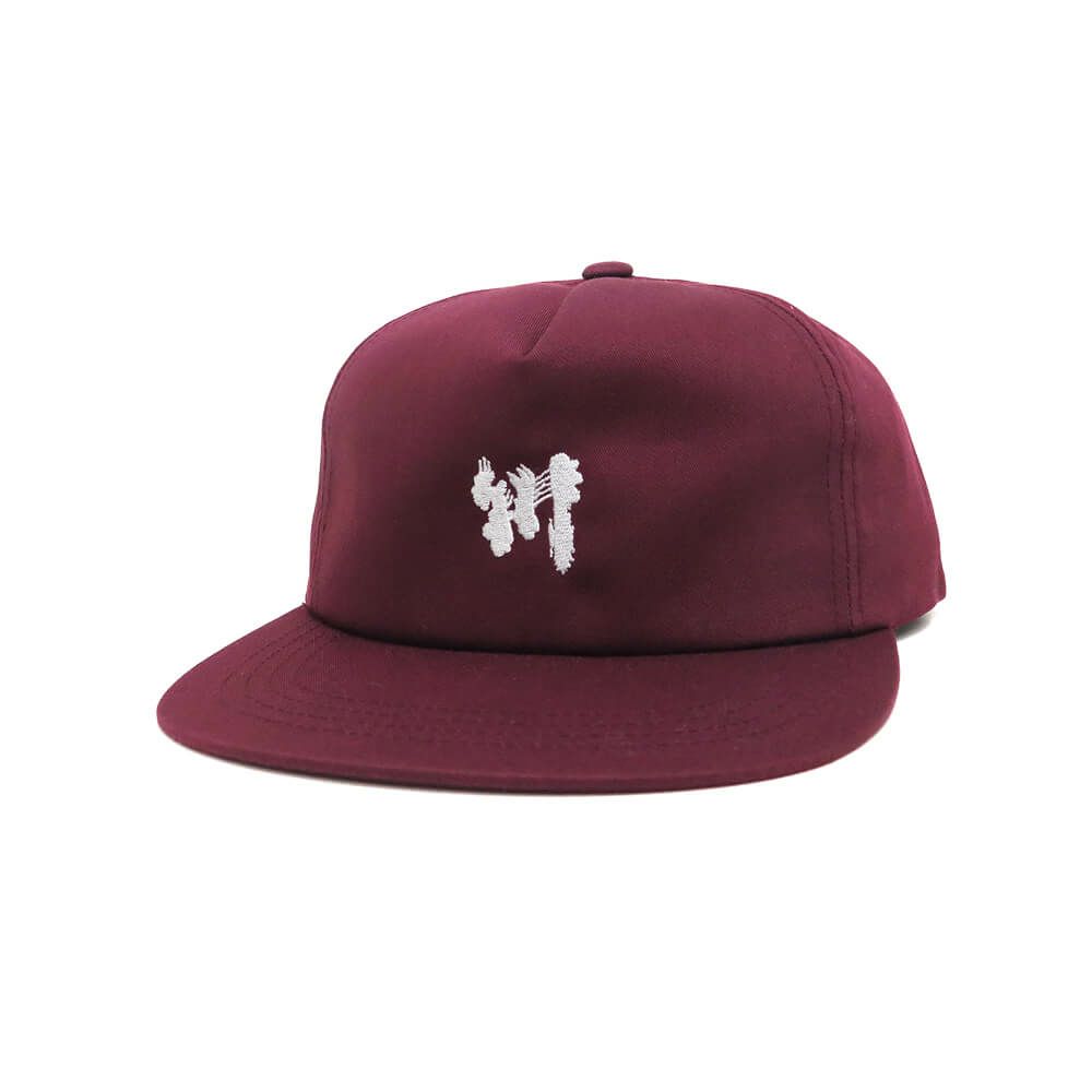 KAWA CAP 川 キャップ KAWA MAROON スケートボード スケボー 