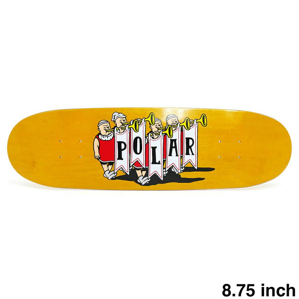 POLAR DECK ポーラー デッキ TEAM TRUMPETS 8.75 FOOTBALL SHAPE スケートボード スケボー