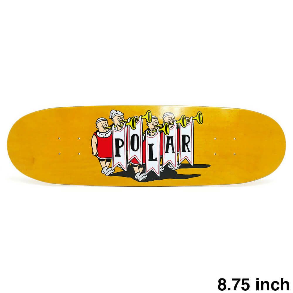 POLAR DECK ポーラー デッキ TEAM TRUMPETS 8.75 FOOTBALL SHAPE スケートボード スケボー