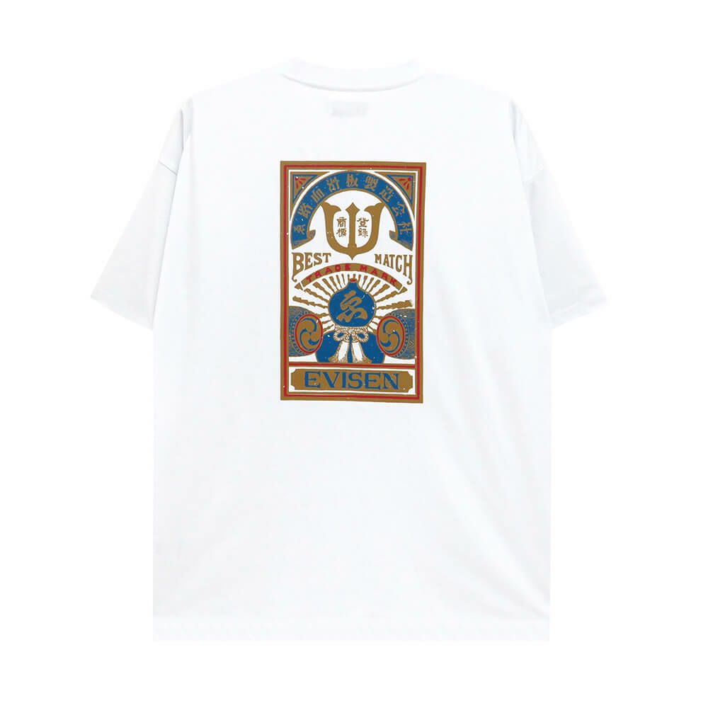 EVISEN T-SHIRT エビセン Tシャツ BEST MATCH WHITE スケートボード スケボー 