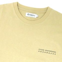 EVISEN LONG SLEEVE エビセン ロングスリーブTシャツ RECTANGLE LOGO SAND スケートボード スケボー 2