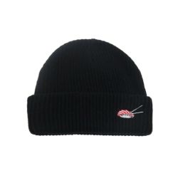 EVISEN KNITCAP エビセン ニットキャップ SUSHI BEANIE BLACK スケートボード スケボー 