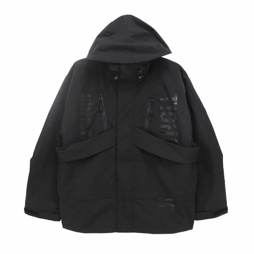  TIGHTBOOTH（TBPR）JACKET タイトブース ジャケット HOODED TACTICAL BLACK スケートボード スケボー 