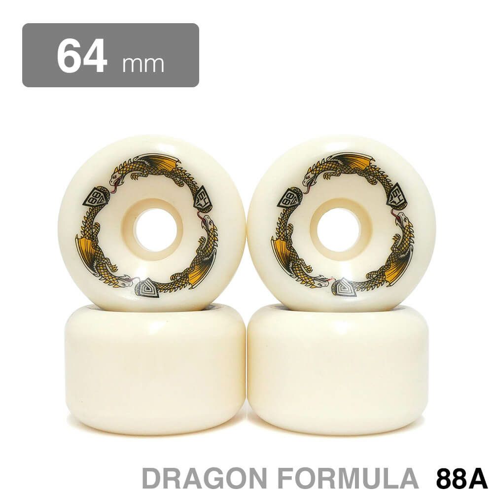 POWELL PERALTA WHEEL パウエルペラルタ ウィール DRAGON FORMULA（DF）88A BOM DRAGONS 64mm x 40mm スケートボード スケボー