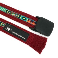 KAONKA BELT カオンカ ベルト ORTEGA TAPE OUTDOOR NYLON BELT MAROON スケートボード スケボー　3