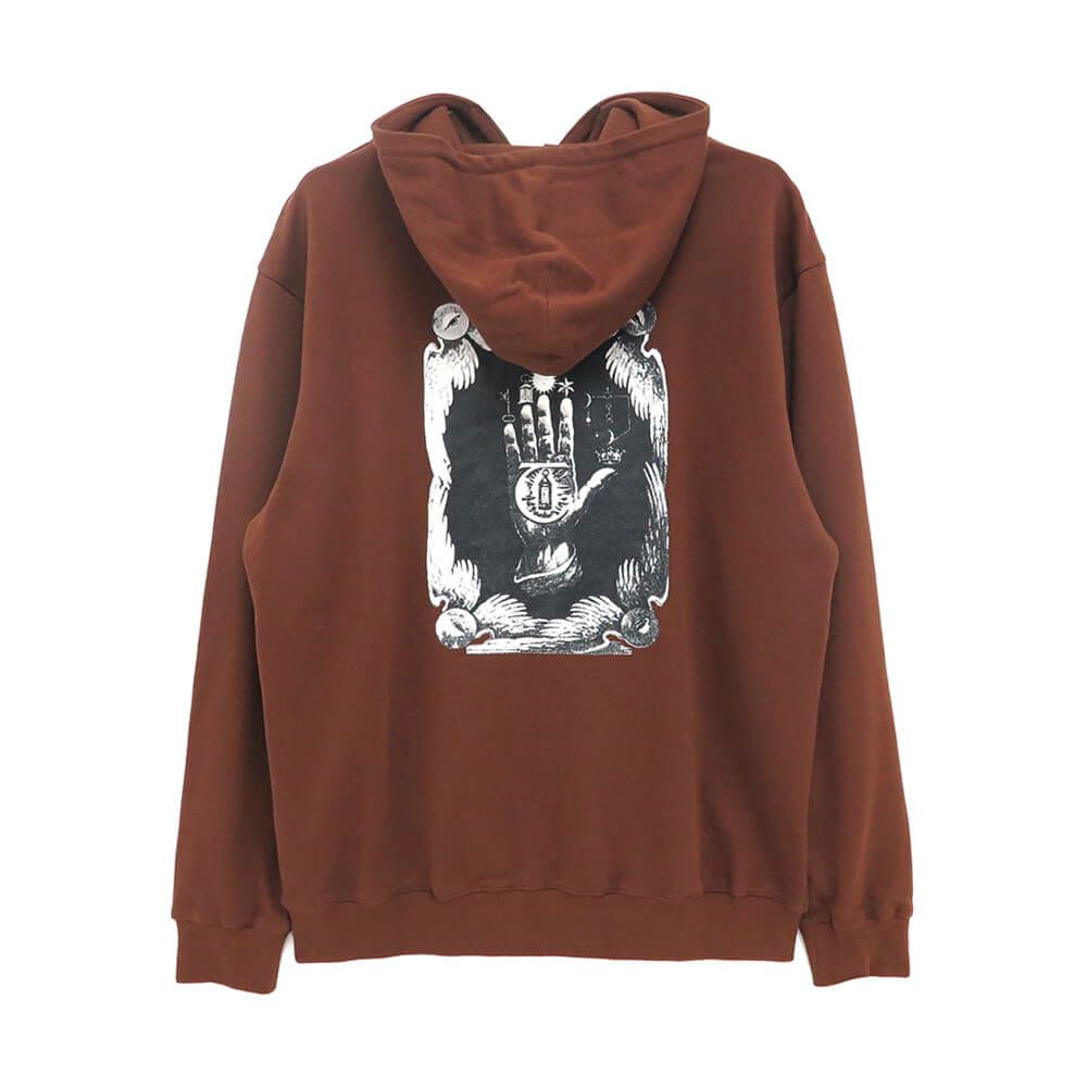 THEORIES HOOD セオリーズ パーカー HAND OF THEORIES BROWN スケートボード スケボー 