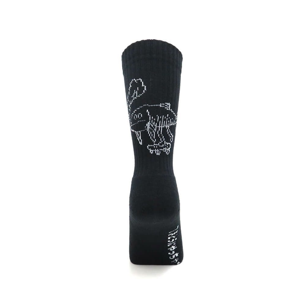 CHAOS FISHING CLUB SOCKS カオスフィッシングクラブ ソックス 靴下 1 PAC OSAKANAKUN BLACK スケートボード スケボー 2