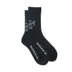 CHAOS FISHING CLUB SOCKS カオスフィッシングクラブ ソックス 靴下 1 PAC OSAKANAKUN BLACK スケートボード スケボー 3