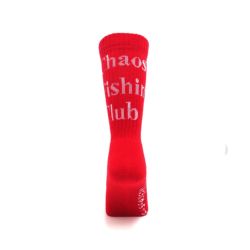 CHAOS FISHING CLUB SOCKS カオスフィッシングクラブ ソックス 靴下 1 PAC LOGO RED スケートボード スケボー 2