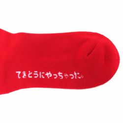 CHAOS FISHING CLUB SOCKS カオスフィッシングクラブ ソックス 靴下 1 PAC LOGO RED スケートボード スケボー 5