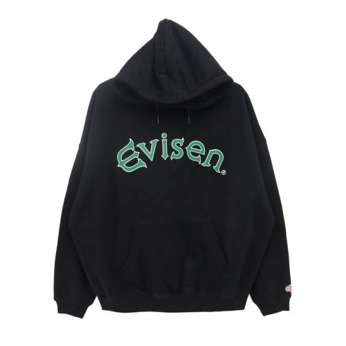 EVISEN HOOD エビセン パーカー ARCH LOGO BLACK スケートボード スケボー 