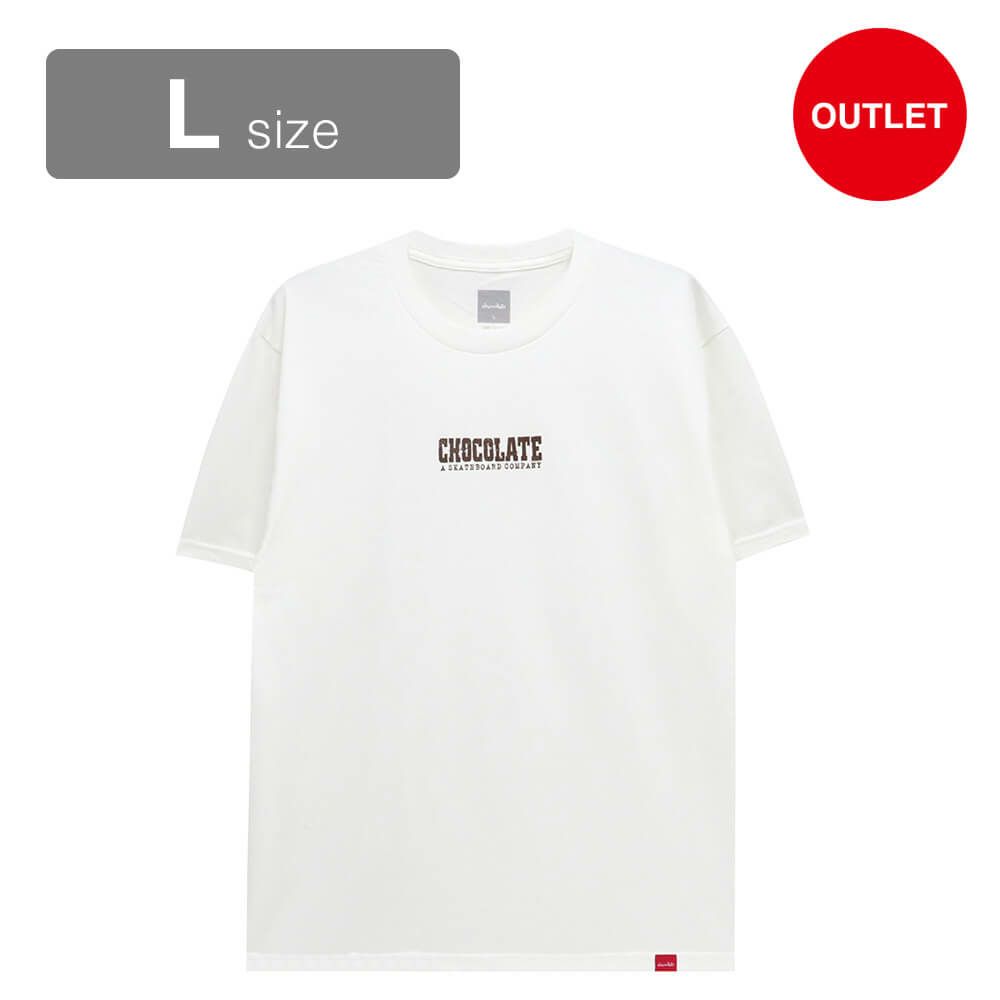 【アウトレット価格 5,940円 → 4,490円】CHOCOLATE T-SHIRT チョコレート Tシャツ WESTERN WHITE シミ スケートボード スケボー